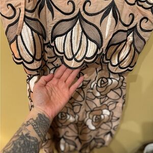 Elegant Floral Embroidered Dress